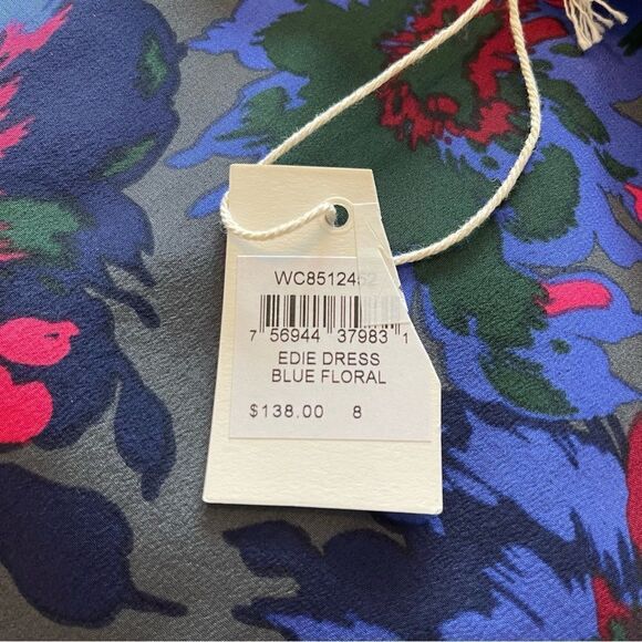 NWT Fossil Edie Silk Floral Shift Dress sz 8 - Picture 4 of 5